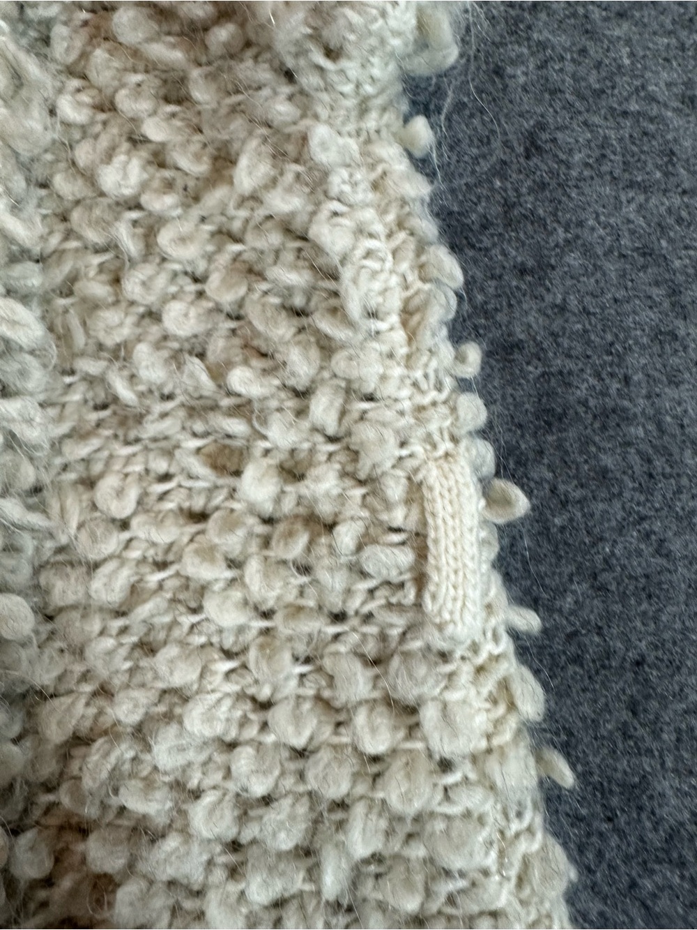 Free People White Textured Loop Knit Open Vest - Picture 3 of 8